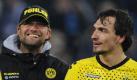 Trainer Jürgen Klopp und Abwehrchef Mats Hummels (r) sind auf Double-Jagd . Foto: Marcus Brandt Foto: dpa