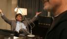 Die Männer hinter demFilm: Drehbuchautor Aaron Sorkin (links) und Regisseur David Fincher (rechts) am Set von The Social Network. Foto: Sony Pictures Releasing GmbH 