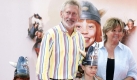 Der ehemalige Fussballspieler Paul Breitner kam mit seiner Ehefrau Hildegard und den Enkeln Louis und Lea zur Premiere.  Foto: ddp
