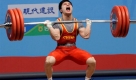 Der Chinese Ding Jianjun holt sich die Goldmedaille beim World Weightlifting Championships in Goyang. Er schaffte 316 Kilogramm. Foto: ap
