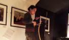 Pamelia Kurstin (* 28. Mai 1976 in den USA) ist eine US-amerikanische Theremin-Spielerin.

Sie spielte zusammen mit Foetus, Arthur Blythe, David Byrne, John Zorn, Sebastien Tellier, Brad Mehldau, Ravi Coltrane, Otto Lechner und trat in der Dokumentation Moog (2004) auf.

Im April 2007 erschien ihre Solo-CD auf John Zorns Label 'Tzadik'. Sie gab Workshops und Vorträge am Berklee College of Music, Boston Conservatory of Music und im Metropolitan Museum in New York. Sie gibt auch Privatunterricht in Europa und den USA. Im August 2005 leitete sie zusammen mit Lydia Kavina am Moog Theremin Fest in Asheville eine Meisterklasse für Theremin. Sie hat von 1997 bis 2007 weltweit über 600 Konzerte gegeben.

Neben ihren Solo-Konzerten improvisiert Pamelia Kurstin mit den verschiedensten Jazz-Formationen und Künstlern der elektronischen Musik und tourt mit der Jazz-Punk-Rock Band Barbez vor allem in den USA und Europa. Sie begleitet Stummfilme und tritt arbeitet mit Visual Artists zusammen.

In ihren Solo-Konzerten, die sie ' Theremin-Orchester' nennt, nutzt sie Live-Loops zur Erzeugung mehrstimmiger Klanggebäude, die an Minimal-Music erinnern.
------
bei Flickr:
Pamelia Kurstin & Seb Rochford
The last gig (for now) at the excellent Fairtrade Gallery.
The photography of Steve Gullick grace the walls.
Brighton - October 2009.  Foto: flickr/neate photos