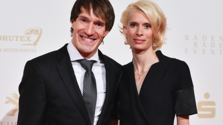 Triathlet Sebastian Kienle und seine Frau Christine Schleifer.