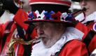 Musiker der Guggenmusikband Frumptarn aus Barnsley/Großbritannien spielen beim 26. Internationalen Guggenmusiktreffen in Schwäbisch-Gmünd. Die 1971 geschlossene Städtepartnerschaft zu Schwäbisch Gmünd hat Barnsley zur Gründung der ersten britischen Guggenmusikband inspiriert.
 Foto: ddp