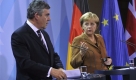Für Gordon Brown war die Wiederwahl von Angela Merkel business as usual. Foto: ap