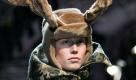 A model takes to the catwalk during the presentation of Jean-Charles de Castelbajac's Fall-Winter 2010/11 Ready-to-wear collection at the Paris Fashion Week, in Paris, France, 09 March 2010. The fashion week runs from 02 March to 10 March. EPA/MAYA VIDON +++(c) dpa - Bildfunk+++ Foto: dpa