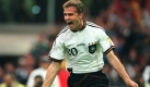Deutschland gewinnt im EM-Endspiel von 1996 mit 2.1 nach Verlängerung gegen die Tscheschiche Republik. Oliver Bierhoff erzielte beide Treffer und gleichzeitig das erste Golden Goal der Fußballgeschichte. Foto: news.de/dpa