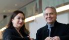 Opernintendantin und Generalmusikdirektorin Simone Young und der Intendant des Hamburg Ballett, John Neumeier.. Foto: Christian Charisius  Foto: dpa