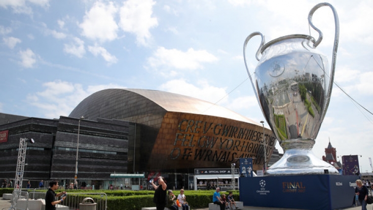 Der Cardiff Bay in Cardiff. Am 03. Juni 2017 wurde das Finale der Männer Champions League gespielt.