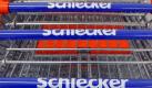 Einkaufswagen eines Schlecker-Drogeriemarkts. Foto: Stefan Puchner Foto: dpa