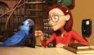 Buchhändlerin Linda und Pagagei Blu sind beste Freunde. Sie haben sich in Lindas Buchladen ihre eigene Idylle geschaffen. Ice-Age-Regisseur Carlos Saldanha verfrachtet dieses schüchterne Gespann in seinem neuen Film Rio mitten in den Karneval Rio de Janeiros. Foto: Fox
