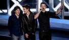 Von links nach rechts: Jesse Eisenberg, Andrew Garfield and Justin Timberlake.  Foto: ap