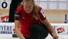 Andrea Schöpp führte die deutschen Curling-Frauen zum Sieg gegen Norwegen. Foto: Sergej Ilnitsky Foto: dpa