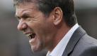 So sieht Abstiegskampf aus - Hertha-Trainer Friedhelm Funkel. Foto: ddp