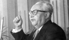 Erich Ollenhauer: Gewählt am 27.09.1952 in Dortmund; tätig bis zum 14.12.1963 (Todestag). Foto: dpa