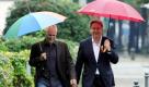 Klaus Wowereit ging zusammen mit seinem Partner Jörn Kubicki zur Wahl. Foto: dpa