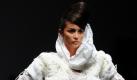 Bei der Mercedes Benz Fashion Week in Mexiko City stellen Studenten der iberoamerikanischen Universität eine ihrer Kreationen vor. Foto: dpa