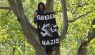 Mehrere tausend Menschen demonstrierten in Heilbronn gegen den Naziaufmarsch. Dabei kam es auch zu Auseinandersetzungen mit der Polizei.
 Foto: dapd