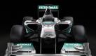So soll der neue Mercedes-GP-Bolide einmal aussehen. Am Dienstag wird Michael Schumachers neues gefährt offiziell vorgestellt. Foto: dpa
