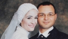 An undated picture made available by the family of Egyptian Marwa El Sherbiny on 05 July 2009 shows her (L) and her husband (R) posing during their wedding in Cairo, Egypt. Marwa El Sherbiny was stabbed to death by the German defendant at a courtroom in Dresden, where her husband was accidentally shot by German police on 01 July 2009. The stabbing happened shortly before the woman, aged 32, was to give evidence in an appeal lodged by the man against a conviction for insulting behaviour. The body of the Egyptian woman had been handed over to her brother Tareq el-Sherbini and expected to arrive to Cairo on 05 July 2009 EPA/FAMILY HANDOUT NO SALES / EDITORIAL USE ONLY +++(c) dpa - Bildfunk+++ Foto: dpa