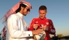 Willkommen bei den Scheichs: Der FC Bayern München hat seine Zelte in Doha (Katar) aufgeschlagen. Autogramme von Bastian Schweinsteiger sind natürlich besonders gefragt. Foto: dapd
