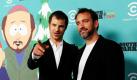 Gratulation! Die Erfinder von South Park, Matt Stone (links) und Trey Parker, posieren auf einer Feier anlässlich des 15. Geburtstages der Serie in Santa Monica (Kalifornien). Seit der Erstausstrahlung am 13. August 1997 wurden bisher 15 Staffeln mit 216 Episoden ausgestrahlt. Foto: dapd
