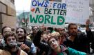 Demonstranten von «Occupy Wall Street» protestieren als Zombies im Finanzdistrikt von New York. Foto: dapd