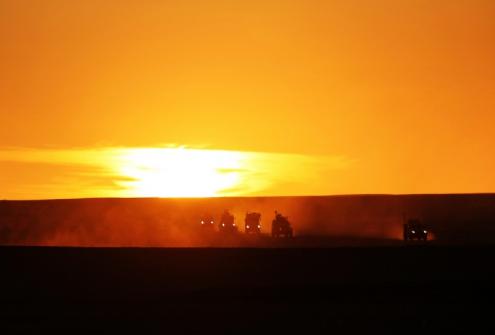Sonnenuntergang in Afghanistan (Foto)