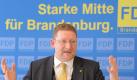 Die FDP Brandenburg informierte auf einer Pressekonferenz. Foto: Bernd Settnik Foto: dpa