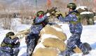 Den heutigen freien Tag verbringen junge Menschen im Park Qipanshan im chinesischen Shenyang mit Laserspielen im Schnee. Vor allem Büroangestellte suchen in ihrer Freizeit die Abwechslung, um sich vom Arbeitsalltag zu erholen und Stress abzubauen. Foto: dapd