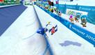 Trendsportart bei den Olympischen Spielen: Auf dem Snowboard stehen die Comicfiguren den Spitzensportlern in nichts nach. Rasant geht's in die Lüfte - und dabei mit kniffligen Figuren auf Punktejagd. Foto: Sega