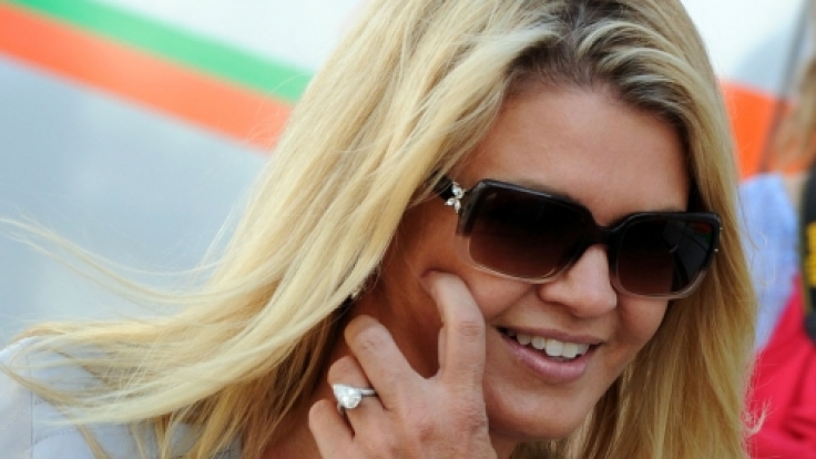 Corinna Schumacher auf der Rennstrecke.