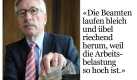 Der damalige Senator über die angebliche Überlastung seiner Beamten. Foto: ddp