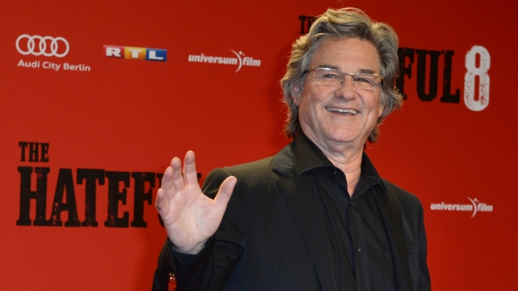 Im Western fühlt er sich geborgen: Kurt Russel bei der Premiere zu