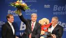 Wowereit feiert den Wahlsieg (Foto)