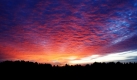Der Sonnenaufgang in Vermont, USA färbt die Wolken rosa.  Foto: ap