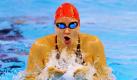 Die deutsche Schwimmerin Theresa Michalak schwimmt bei der Kurzbahn-EM in Istanbul über 100 Meter Lagen. Sie qualifizierte sich als Siebtplatzierte des Vorlaufs für das Finale. Foto: dpa
