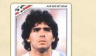 Der junge und austrainierte Diego Maradona war bei der Weltmeisterschaft 1986 in Galaform und führte dieGauchos gegen Deutschland zum Titel. Mit Lothar Matthäus lieferte er sich bei den Weltmeisterschaften 1986 und 1990 und in der italienischen Serie A packende Duelle. Foto: Panini