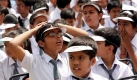 Schulkinder in Neu Delhi: Das Land mit 1,1 Milliarden Einwohnern hat ber 700 Millionen Wahlberechtigte. Foto: dpa