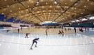 Im Richmond Olympic Oval finden die Eisschnelllauf-Wettbewerbe statt. Die Halle ist ein Schmuckstück und soll nach den Olympischen Spielen zu einer Multifunktionsarena umgebaut werden. Foto: dpa