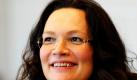 Die SPD- Generalsekretärin Andrea Nahles hat überraschend bestätigt, sie erwarte ein Kind. Die 40-Jährige bekommt demnach im Januar den ersten Nachwuchs von dem Kunsthistoriker Marcus Frings.  Foto: ddp
