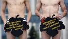 Nur mit Feigenblatt und Unterhose bekleidet stehen Greenpeace-Aktivisten am Dienstag (13.12.2005) in Berlin vor dem Bundeskanzleramt. Die Feigenblätter tragen die Aufschrift 'Alltagschemie ist Gift für meine Spermien'. Der Protest richtet sich gegen schädliche Chemikalien in Alltagsprodukten. Der EU-Wettbewerbsrat berät heute in Brüssel über die EU-Chemikalienverordnung REACH. Foto: Peer Grimm dpa/lbn +++(c) dpa - Bildfunk+++ 
 Foto: dpa