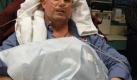 Dave Sanderson of Charlotte, N.C. is shown in a hospital bed of Palisades Medical Center in North Bergen, N.J. Thursday, Jan. 15, 2009. Sanderson was a survivor of the US Airways flight that landed in the Hudson River in New York. (AP Photo/Tanyanika Samuels, Pool) Foto: ap