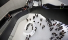 Interior view of the Maxxi, the new Museum of the 21st Century Arts during an architectural preview in Rome, Italy, 12 November 2009. The opening to the public is scheduled for spring 2010. The museum was designed by British Iraqi architect Zaha Hadid. EPA/ALESSANDRO DI MEO +++(c) dpa - Bildfunk+++ Foto: dpa