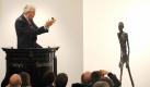 Die Weltrekordauktion der Giacometti-Plastik bei Sothebys in London.
 Foto: ap