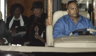 Katherine und Joe Jackson auf dem Weg zum Leichenschmaus in Pasadena. Foto: ap