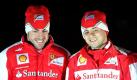 Fernando Alonso (l) und Felipe Massa bilden erneut das Ferrari Piloten-Duo.Foto: Matteo Bazzi Foto: dpa