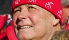 Skifahrerlegende Toni Sailer 2008 beim Hahnenkammrennen in Kitzbühel. Foto: ap