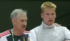 Preisträger 2001: André Weßels (r). Der Florettfechter ist mehrfacher Deutscher Einzel- und Mannschaftsmeister, wurde 2003 Gesamtweltcupsieger und holte ein Jahr zuvor WM-Gold mit der Mannschaft und WM-Silber im Einzel. Nachdem der 27-Jährige zweimal in Folge die Junioren-WM gewann, wurde er zum Juniorsportler des Jahres gekürt. Foto: dpa