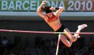 Leichtathletik-Europameisterschaften Stabhochsprung Frauen am Mittwoch (28.07.2010) im Olympia-Stadion in Barcelona in Spanien. Die Deutsche Carolin Hingst springt. Foto: Rainer Jensen dpa +++(c) dpa - Bildfunk+++
pixel Foto: dpa