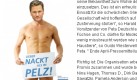 Es gibt bestimmt so manchen Deutschen, der sich wünschen würde, Guido Westerwelle einmal nackt zu sehen. Dass sich der Außenminister jedoch für Peta die Kleider vom Leib reißt: nur ein Aprilscherz, aufgedeckt von horizont.net. Foto: horizont.net